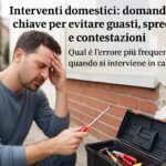Interventi domestici: domande chiave per evitare guasti, sprechi e contestazioni